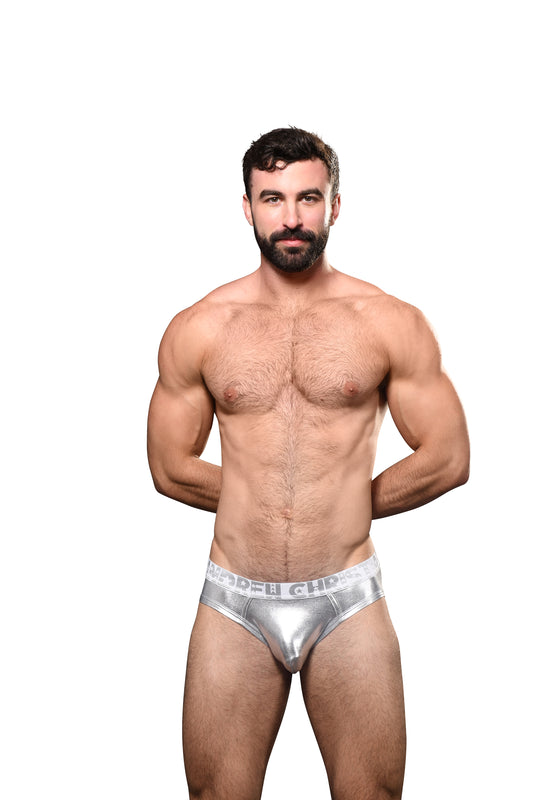 Andrew Christian: Metallic Bubble Thong Space