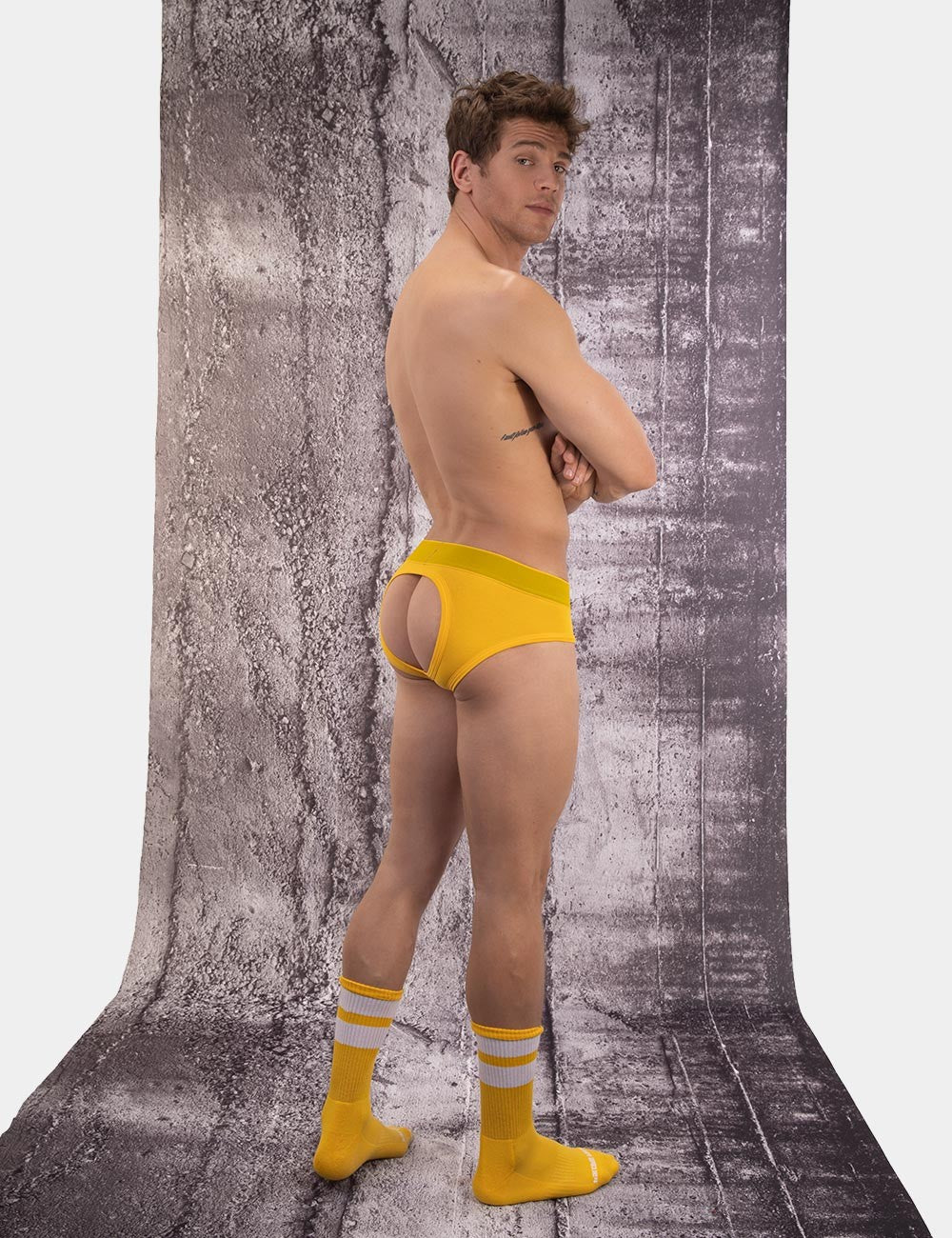 Barcode Berlin: Helios Backless Brief Yellow
