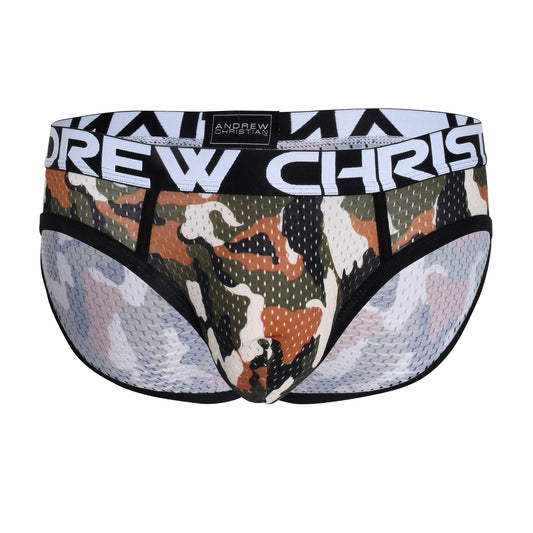 Andrew Christian: Camouflage Mesh Brief w/ Almost Naked